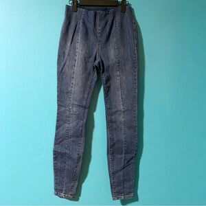 INC International Concepts 0 Blue Pull On Stretch Seam Front Skinny Jeans